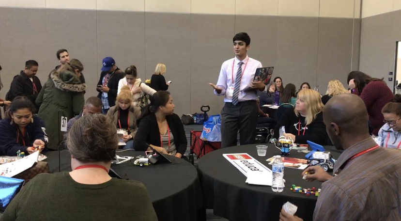 sahirqur's tweet photo. Extremely late but I had a wonderful time at #CASTEAM19 in December! It was amazing to present and speak to so many educators who are all also interested in bringing robotics into the classroom. And of course, thanks to @sdpaulette and @LEGO_Education for your support! 🧱 https://t.co/uVXoHfWnnJ