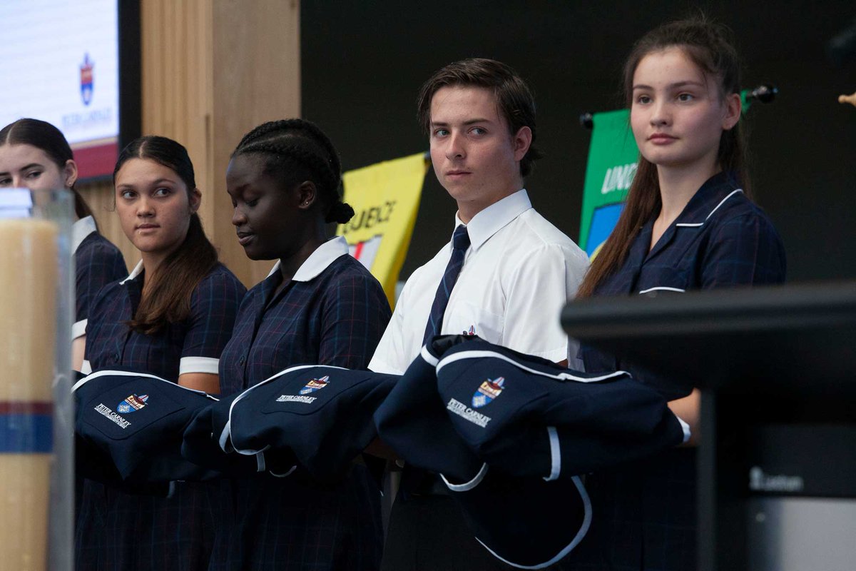 PCACS_'s tweet photo. Congratulations to all of School Prefects, Captains and leaders of our School in both Primary and Secondary School who were today acknowledged and presented with badges as part of the Principal's Assembly and Commissioning Ceremony. #pcacslife https://t.co/WOcOwBsSZR