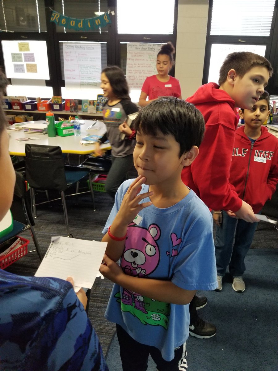 Ms_Young_Melzer's tweet photo. We celebrated the end of our biography unit with a social! Students had to pick a person they read about and stay in character as they walked around meeting new people. #63success #tcrwp https://t.co/TIsg77GSWV