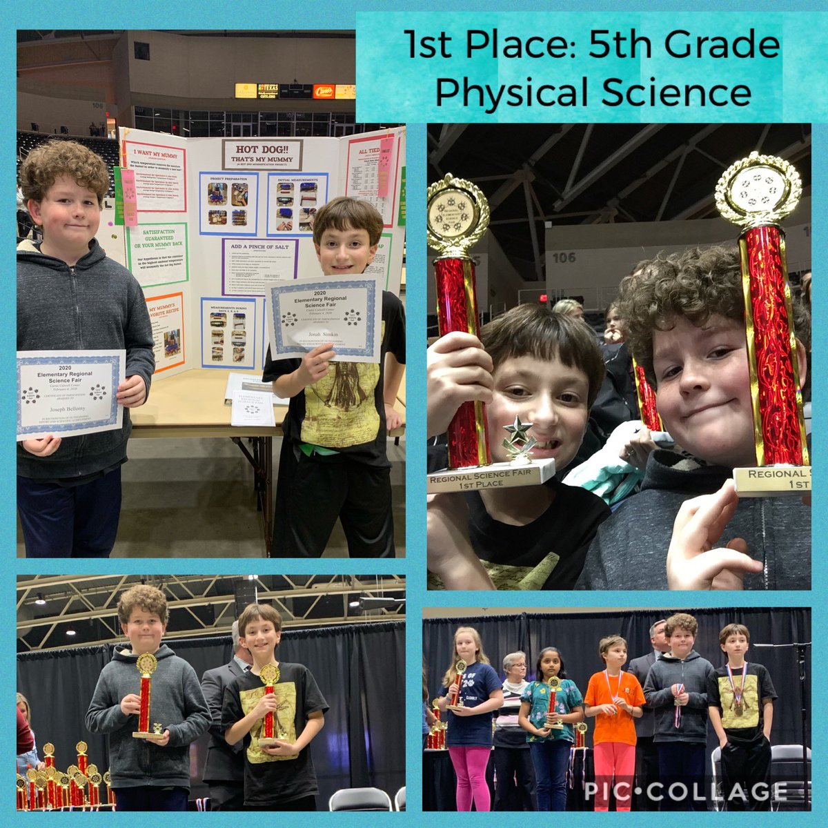 These Falcons did a great job of representing NHE at the Elementary Regional Science Fair tonight, taking home 1st place trophies for 2nd grade Earth Science &amp; 5th grade Physical Science. <a href="/nherisd/">Northwood Hills Elementary</a> <a href="/DavidLe902/">David Lewis</a> <a href="/PinkSciTeacher/">𝕃𝕒𝕦𝕣𝕖𝕟 𝕄𝕒𝕣𝕥𝕚𝕟𝕖𝕫, 𝕄.𝔼𝕕.</a> <a href="/CHDerrington/">CHDerrington</a> #RISDSaySomething