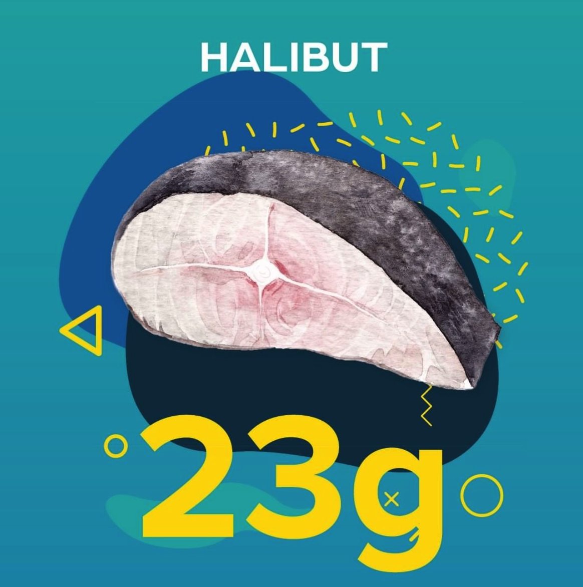 AquaStar_Co's tweet photo. Halibut is a delicious way to incorporate protein in your diet. Plus, 3oz contains 4% of your daily recommended vitamin A and 6% of your daily recommended iron, according to the USDA. That's #SmartSeafood https://t.co/MipbTIeBTX