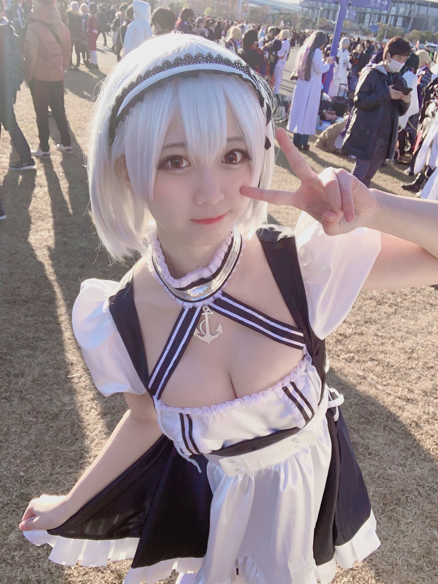 アズレン 四万十 「ほかほか龍神さま」和服メイド 大きめサイズ コスプレ アズレン 四万十 「ほかほか龍神さま」和服メイド衣装 大きめサイズ