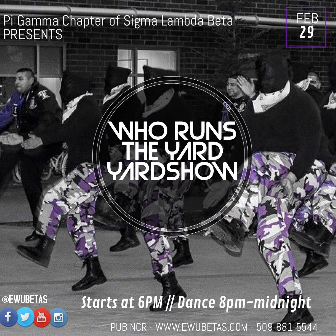 Our annual Who Runs The Yard Winter Yardshow is coming up and you don’t want to miss out 😉 it will take place at the Pence Union Building NCR room on February 29th, competition starts at 6pm followed by a dance 💃🏻🕺🏻Save the date &amp; stay tuned, More details coming soon!