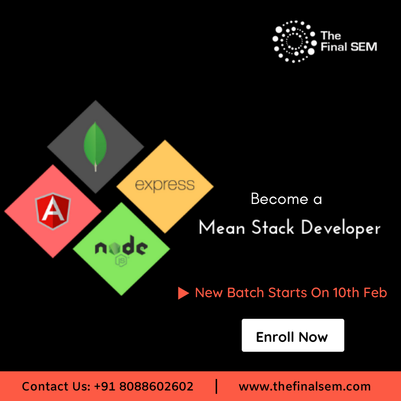 thefinalsem's tweet photo. Joins our expert's training &amp; become a Full Stack Developer with MEAN. Work on the Client's project. Register Today! For more info visit https://t.co/X9SebEP3Gp

#meanstack #meanstackdeveloper #angularjs #nodejs #mongodb #expressjs #webdevelopment #fullstackdeveloper #javascript https://t.co/A4ToLlSMlH