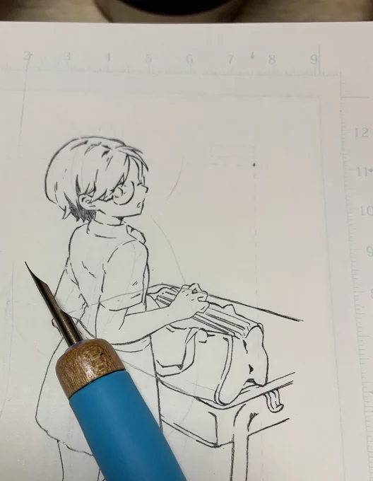 別々の日に描いたからかなり絵柄が違う 
