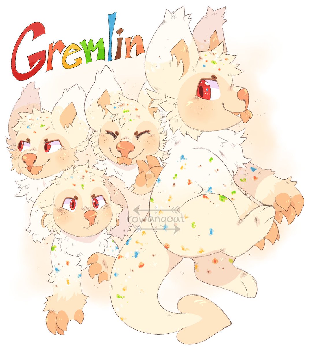 rowangoat's tweet photo. have a new gremlin.... whose name is gremlin #strudelcafe https://t.co/DLJawbrtUk