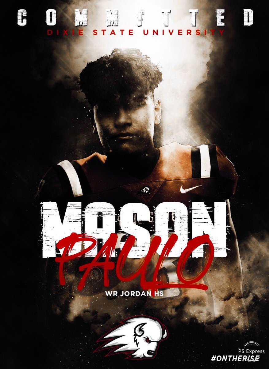 Masonpaulo1's tweet photo. I AM COMMITTED TO THEE UNIVERSITY OF DIXIE STATE❤️💙 #ontherise @CoachPPeterson @Coachtui_dsu @tgrant1024 https://t.co/4KcKDtJ8pv