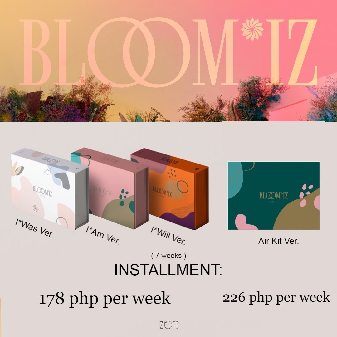 YahKSPH's tweet photo. IZ*ONE - Album Vol.1 [ BLOOM*IZ ] 
* 7 weeks installment preorder

Get yours now here:
https://t.co/uqeskjBxZm

#IZONE_FIESTA #IZONEisComingBack #BLOOM_IZ #Wonyoung #Chaeyeon #Eunbi #Minju #Nako #Yuri #Sakura #Chaewon #Hyewon #Yena #Yunjin #Hitomi https://t.co/Rp1EBCD54H