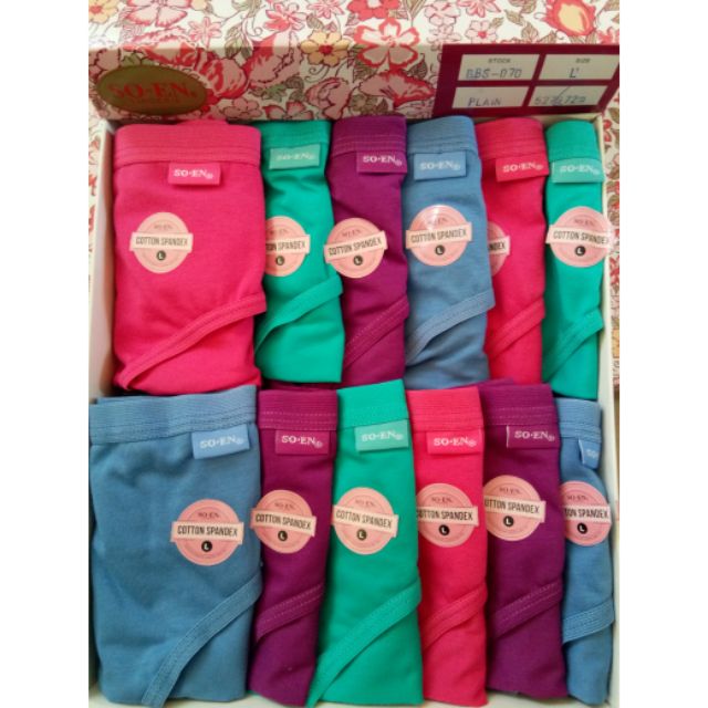 Wholesaler_ph on X: I'm selling 1doz SOEN Cotton Spandex Panty BBS Wome  for ₱0. Get it on Shopee now!  #ShopeePH   / X