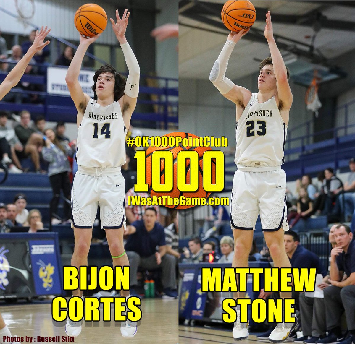 IWasAtTheGame's tweet photo. Congrats to these two Kingfisher #OKPreps Juniors Bijon Cortes and Matthew Stone who BOTH joined the #OK1000PointClub tonight in their 75-63 win over Bethany.

@whynotbijan @MjStone23 https://t.co/W24HqUK7ZS