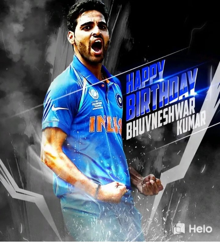Wish you a happy birthday BHUVNESHWAR  KUMAR 
