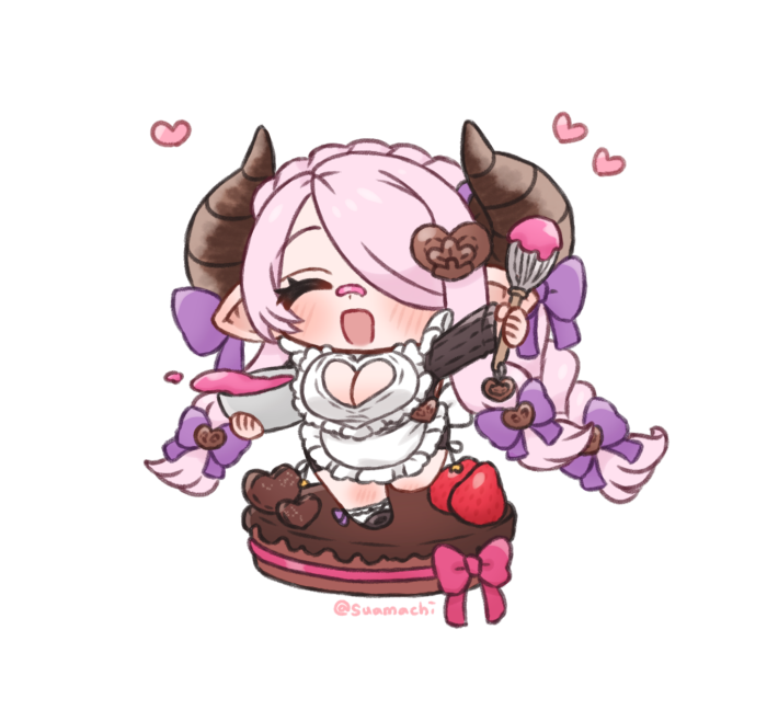 ナルメア(グラブル) 「もうすぐバレンタイン～? 」|まち🐻‍❄️のイラスト
