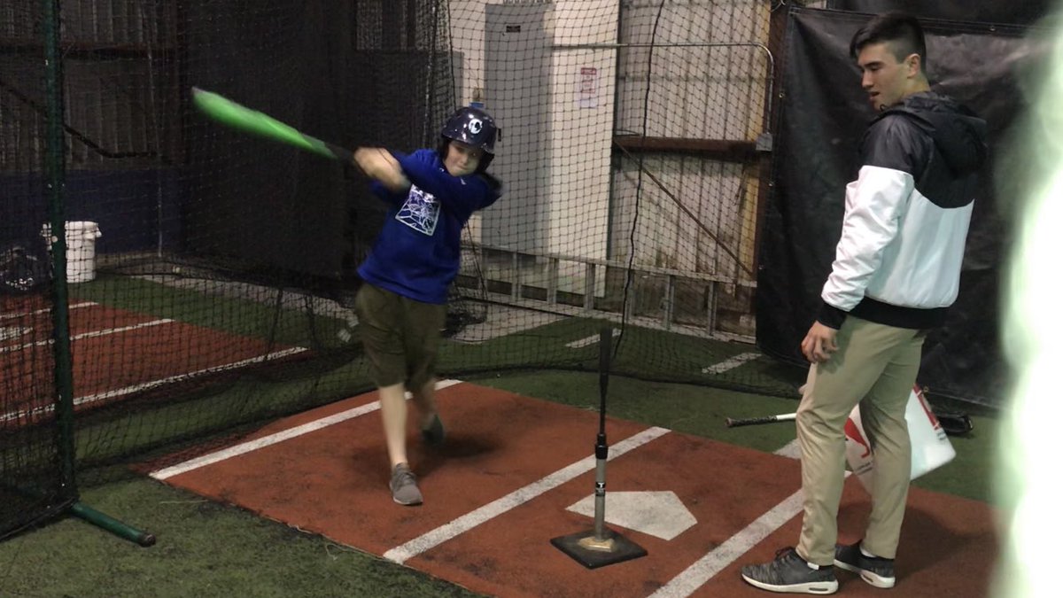 QALittleLeague's tweet photo. It was a great night of evals for our @QALittleLeague Majors hopefuls &amp; coaches at @Citybaseballsea! And special thanks to @corbin_carroll of @Dbacks &amp; a #QALL alum for working with the kids all night! https://t.co/LTLXADcnxM