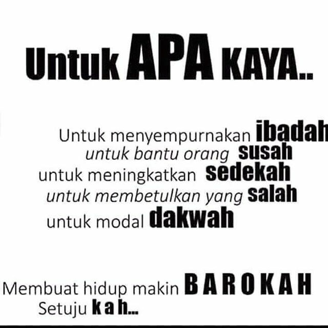 Gak masalah kok kalo mau jadi kaya,  yang penting berkah

#PengusahaOnline