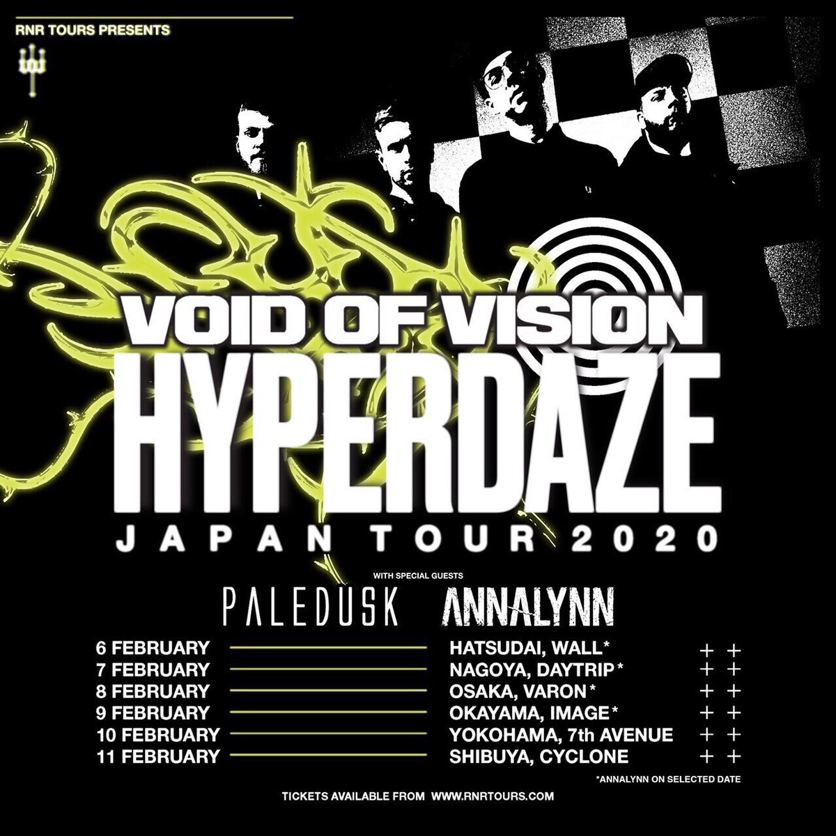 ANNALYNN_Band's tweet photo. Tokyo!! See you again tomorrow at The HYPERDAZE Tour.
Don’t fuckin’ miss it!!
#ANNALYNNJapanTour2020
#blarefest #blarefest2020
#Rnrtour #warnermusicthailand #wayferrecords #airasia
#Annalynn #Annalynnband #Voidofvision #paleduskjp https://t.co/MPbSfyYMvF