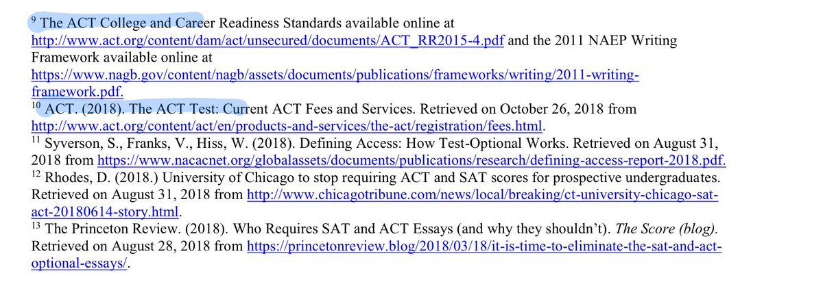 Also interesting is the volume of College Board and ACT reasearch that is relied on. I would have expected the taskforce to seek more independent studies.