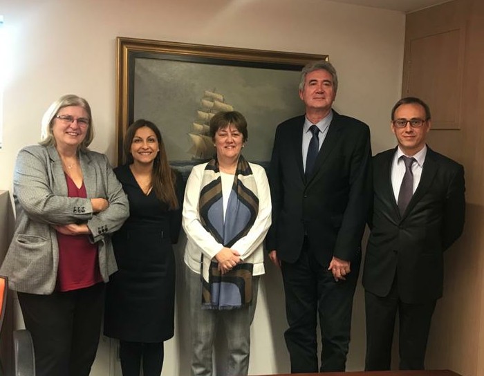 CIHEAMZaragoza's tweet photo. Meetings at Spain’s Ministry of Agriculture, Fisheries & Food. @CIHEAM SG meets Ms Alicia Villauriz, Secretary General for Fisheries, in presence of Ms Hernández Mendoza (CIHEAM Delegate of Spain) & Javier Sierra, @iamzciheam Director
#MediterraneanCooperation🌍
#CAPMED #SDGs https://t.co/WpyMsBUuTZ