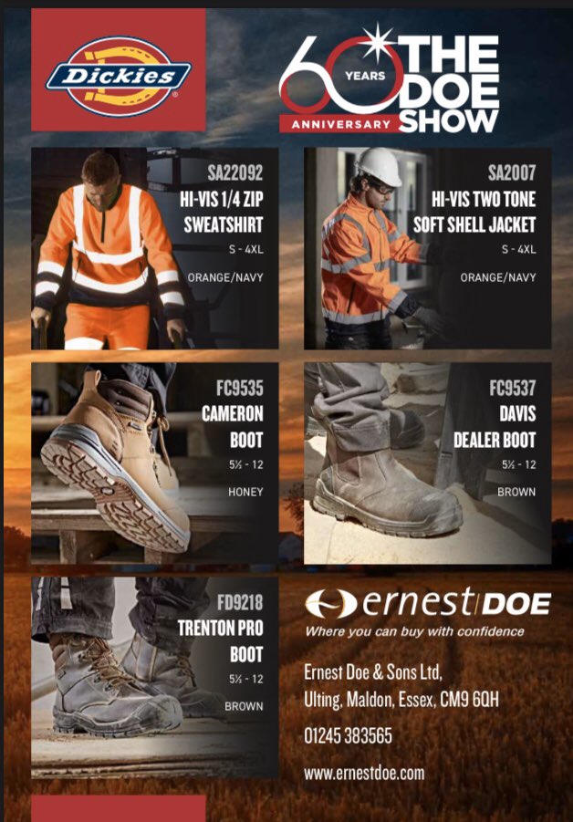 carl_holder44's tweet photo. Let’s go again please visit @DickiesEurope in the main tent @ErnestDoeSons #doeshow2020 #dickies #dickies @FarmersGuide @AngliaFarmer @SarahDickies @RobDickies @Chris_Dickies @Paul_WDE https://t.co/vfacZMQ0oN