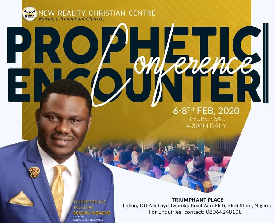 nrcc_adoekiti's tweet photo. Prophetic Encounter Conference is here. We are ready to receive God's anointed @PstSegunObadje with Jesus joy. He that receiveth a prophet in the name of a prophet shall receive a prophet's reward; Come experience a shift!
#eksu
#ekiticorper
#fedpolyado
#fuoye
#newrealitycc https://t.co/dsWaDu3Kyp