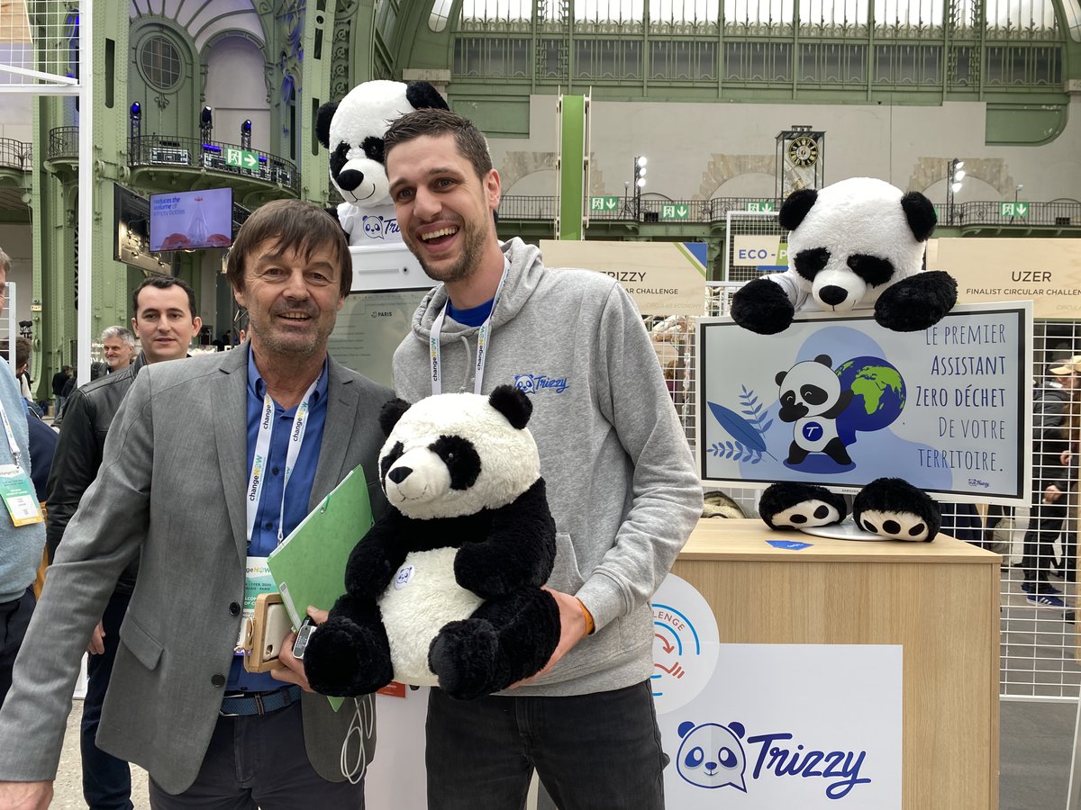 trizzybot's tweet image. L'équipe de Trizzy est de retour du @changeNOWsummit  avec des idées plein la tête 🤯

Quel plaisir d'avoir fait partie de cet événement, riche en découvertes et en rencontres inspirantes 🚀

Merci à @N_Hulot d'être passé nous voir 🙏

Plein de belles choses à venir 🐼