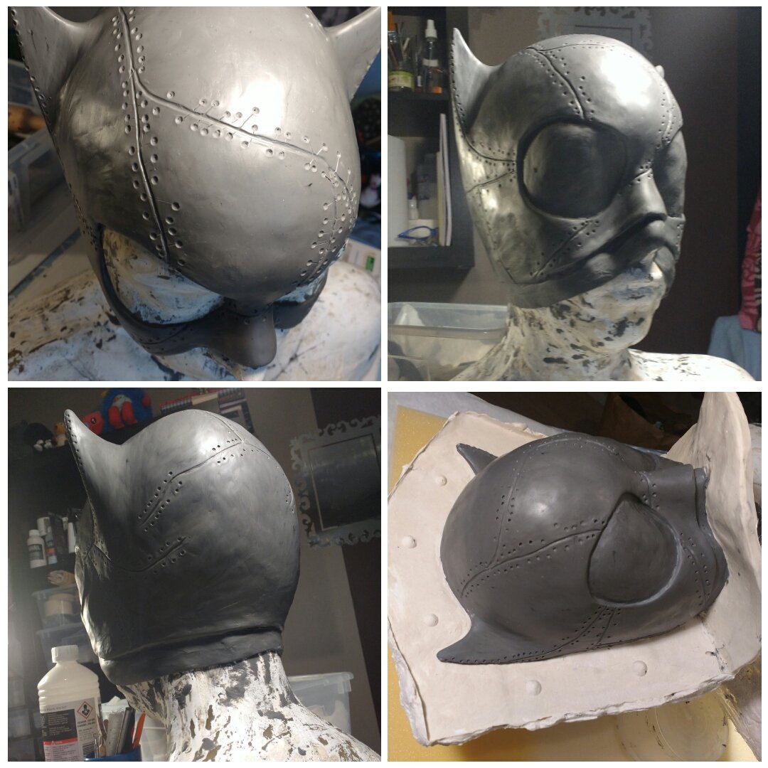 LLunargent's tweet image. Et voici un test modelage et moulage pour la catwoman de Burton.
Pas de date pour celui-ci. 
Je vais prendre mon temps...
 #cosplay #lifecast #plastiline #catwoman #timburton #batman #michellepfeiffer