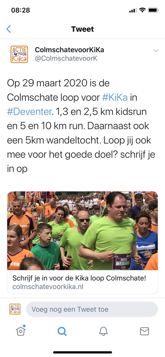 Het is te hopen dat er veel sollicitanten op jullie vacatures komen. De ColmschatevoorKiKa loop op 29 maart is ook nog op zoek naar lopers, leraren leerlingen van <a href="/EttyStormink/">Etty Hillesum Lyceum Het Stormink</a> zijn van harte welkom