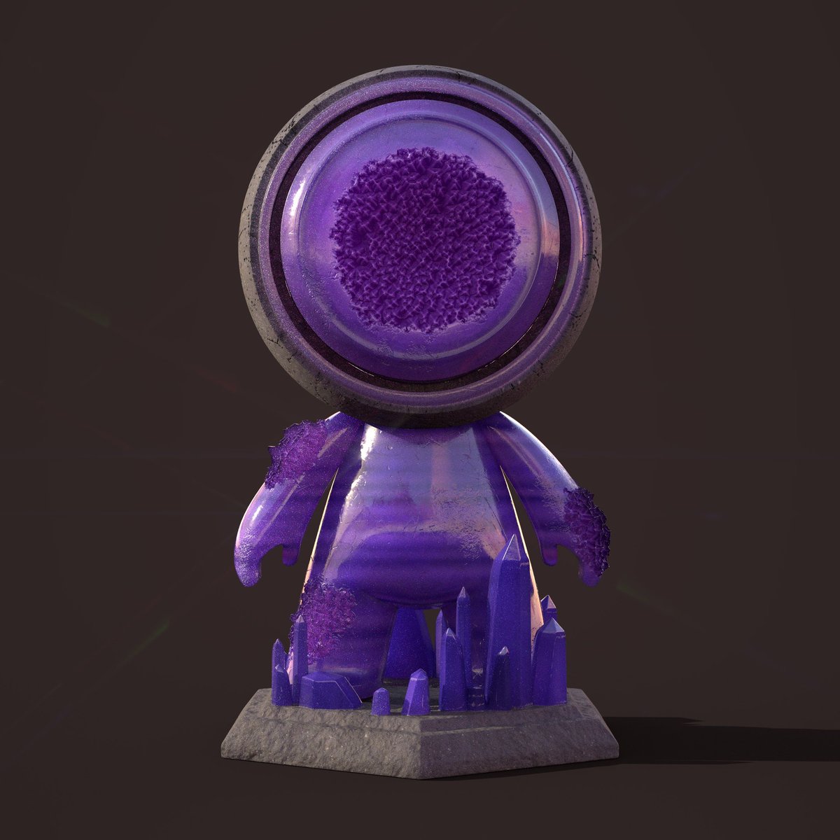 AranelJawbrker's tweet image. Here he is :)

I am pretty happy with him. Time I worked on him ~8h which includes learning about displacement and subsurface scattering.
Just submitted but waiting for additional renders today before I upload to Artstation.

#MeetMAT2 #SubstancePainter