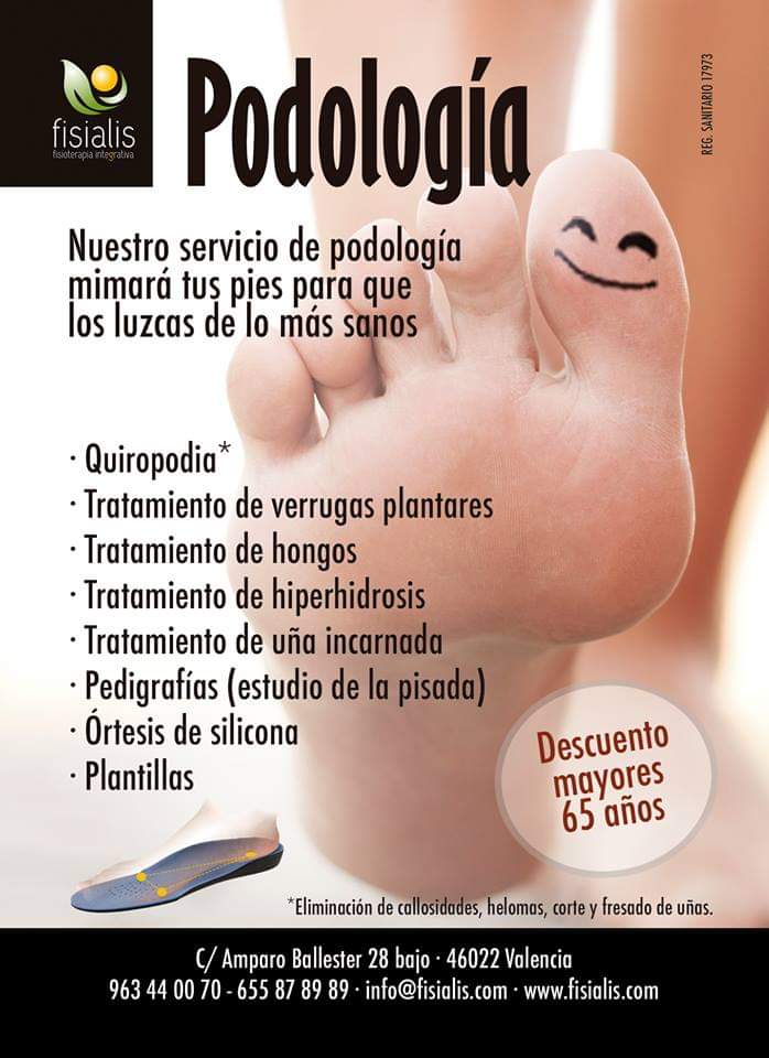 fisialis1's tweet photo. ¿Has probado nuestro servicio de podología?
Nuestra podóloga mimará tus pies para que luzcan de lo más sanos.

Reserva tu cita los jueves en el 963 44 00 70- 655 87 89 89 (también wassap)

#fisialis #podología #piessanos #quiropodia #verrugas #hongos #uñaincarnada https://t.co/ntGtipMXc8