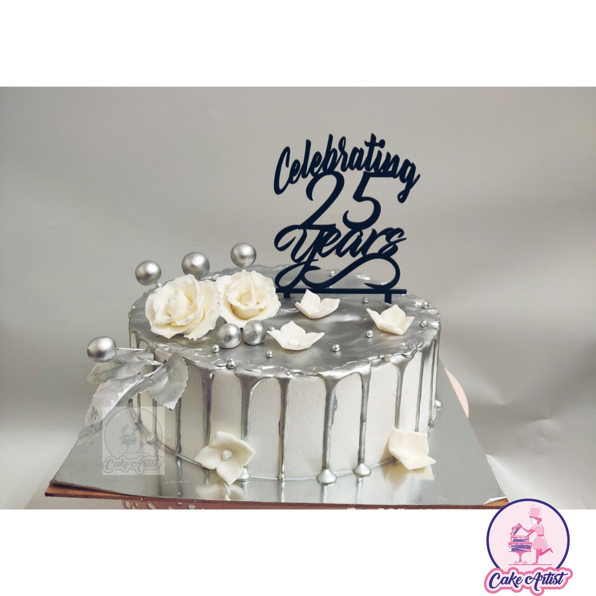 Cake Artist on Twitter: "Let's Celebrate Your Sliver jubilee with this  Sliver beauty 🤍💞 . . . #instacake #anniversarycake #25thanniversary  #25thanniversaryparty #silverjubilee #silvercake #simplyperfect #sliver  #cakeart #chocolatemousse #toppercake ...