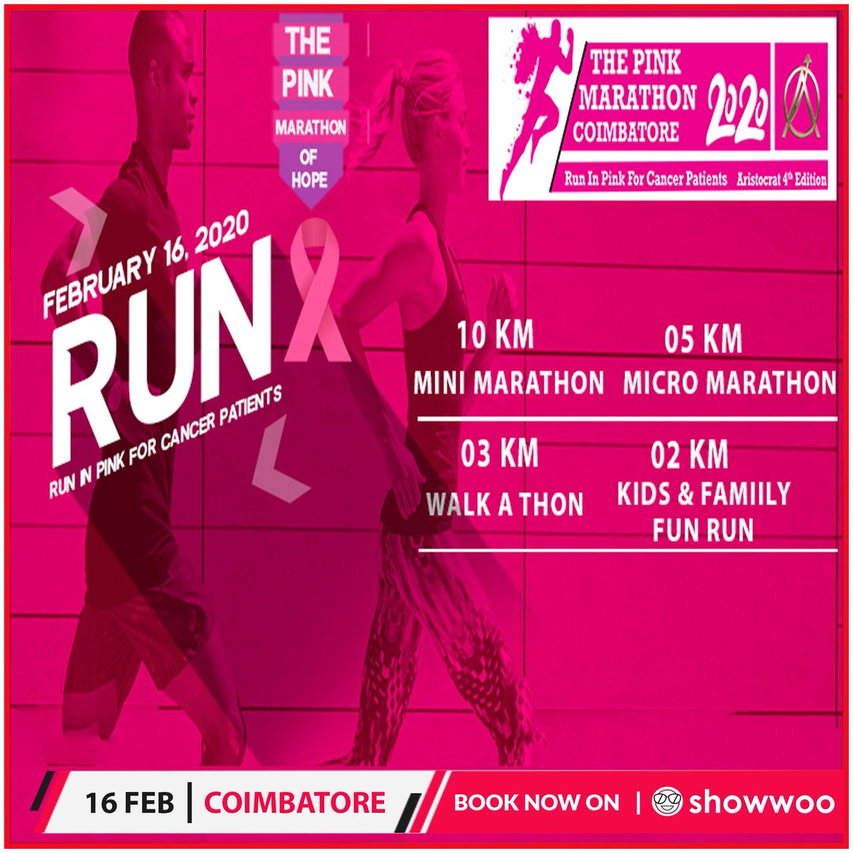 ShowwooIn's tweet photo. The 2020 #Aristocrat_Marathon is a unique #Marathon with one firm goal towards betterment and good future for the Cancer Patients. 

Book Now:- https://t.co/LiLZTUIYhp

#showwoo #coimbatore #tamil_nadu #race #running https://t.co/uscqlZPOnY