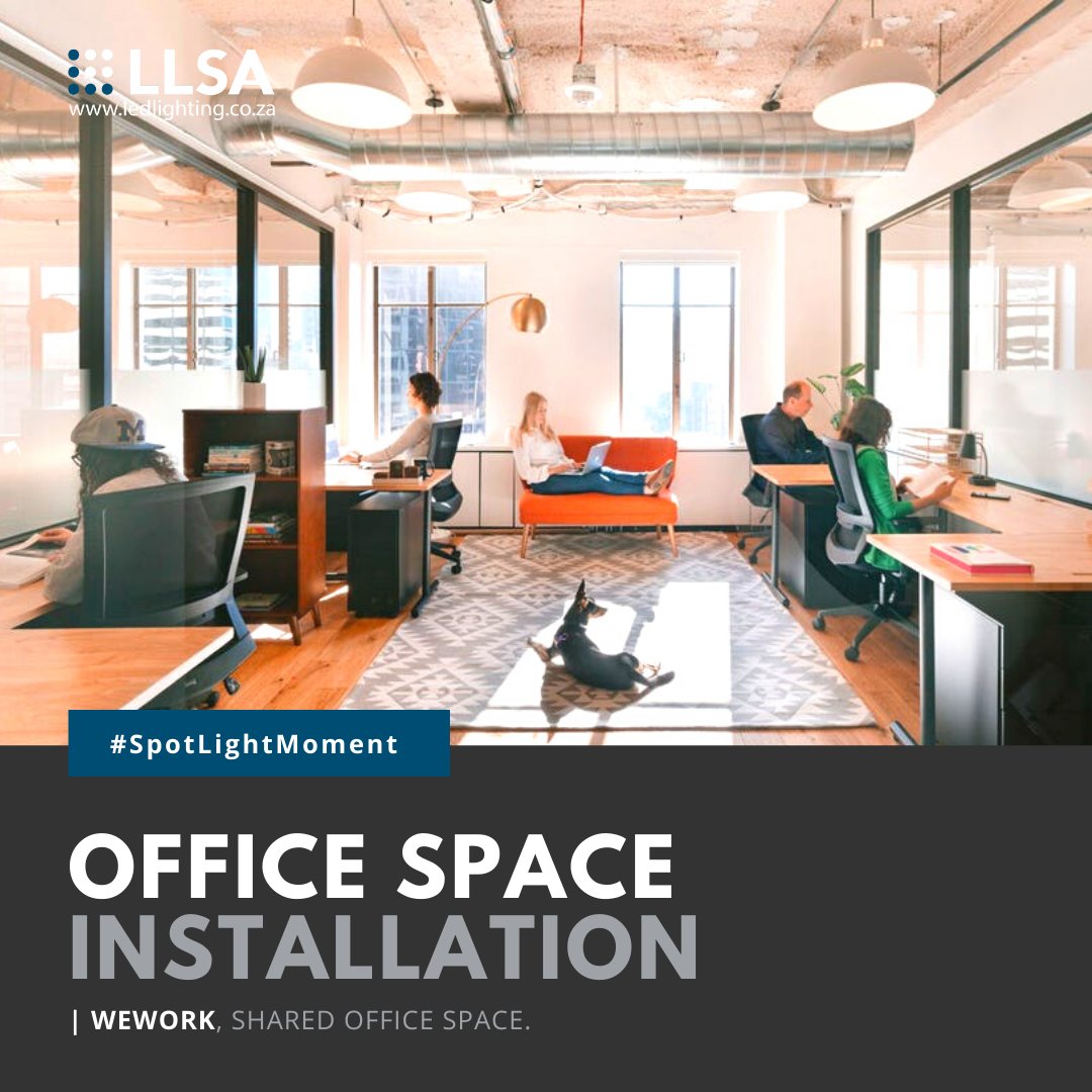 LEDLightingSA's tweet photo. See how our World-Class office space solutions transform and enhance shared working spaces at @WeWork South Africa.
.
.
.
#WeKnowLighting #LLSA #WeWork #wework #weworksa #SharedOfficeSpaceLighting #WorldClass #SpotlightMoment https://t.co/ggUX0XBgFA