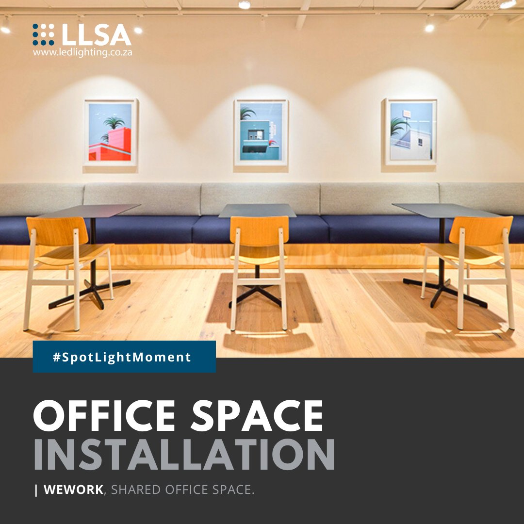 LEDLightingSA's tweet photo. See how our World-Class office space solutions transform and enhance shared working spaces at @WeWork South Africa.
.
.
.
#WeKnowLighting #LLSA #WeWork #wework #weworksa #SharedOfficeSpaceLighting #WorldClass #SpotlightMoment https://t.co/ggUX0XBgFA