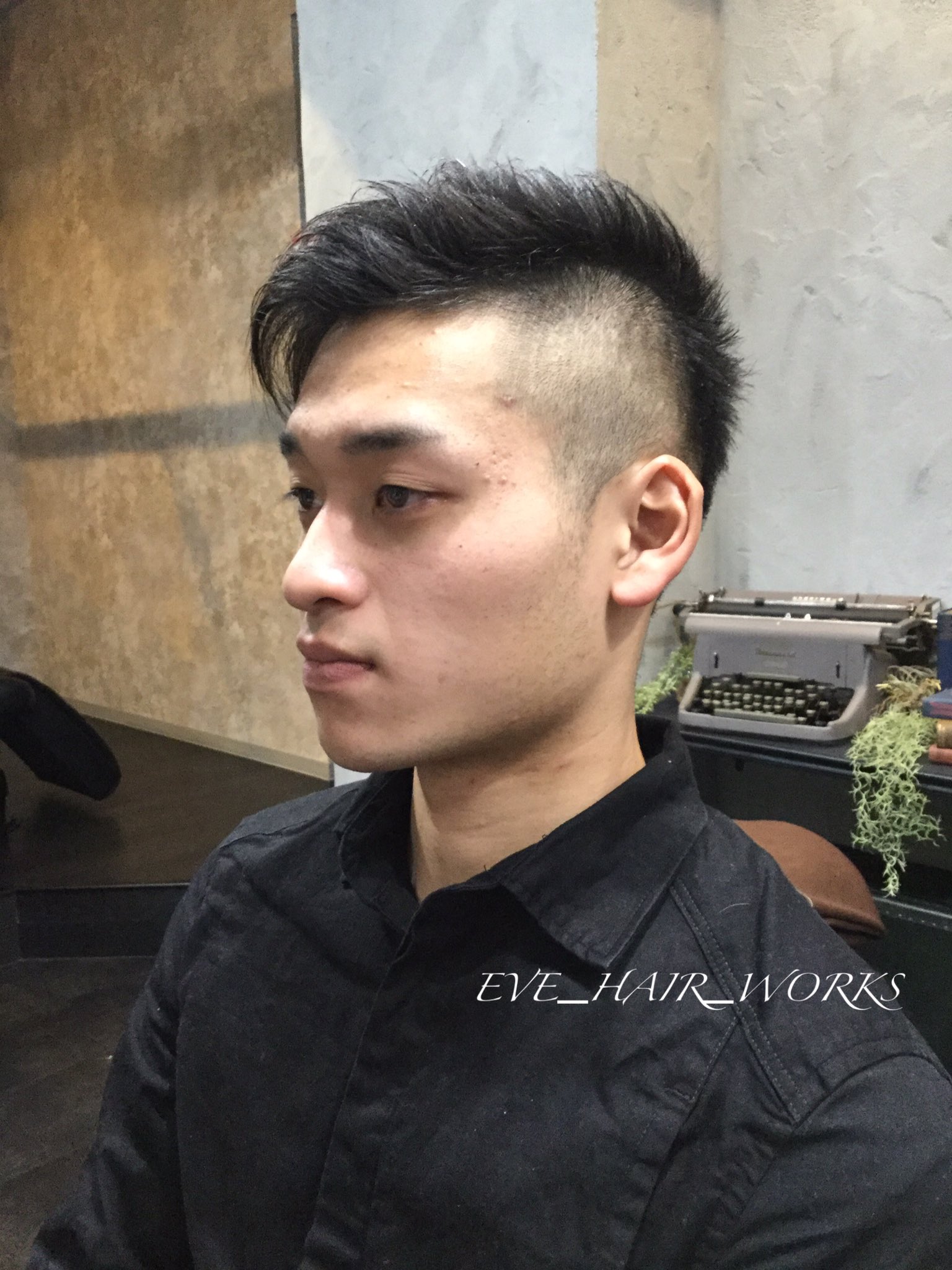 Eve Hair Works Al Twitter メンズカット 落ち着きのあるアシメショート ご来店 本当にありがとうございます カット 刈り上げ ツーブロック ハードスタイル オールバック アップバング アシンメトリー