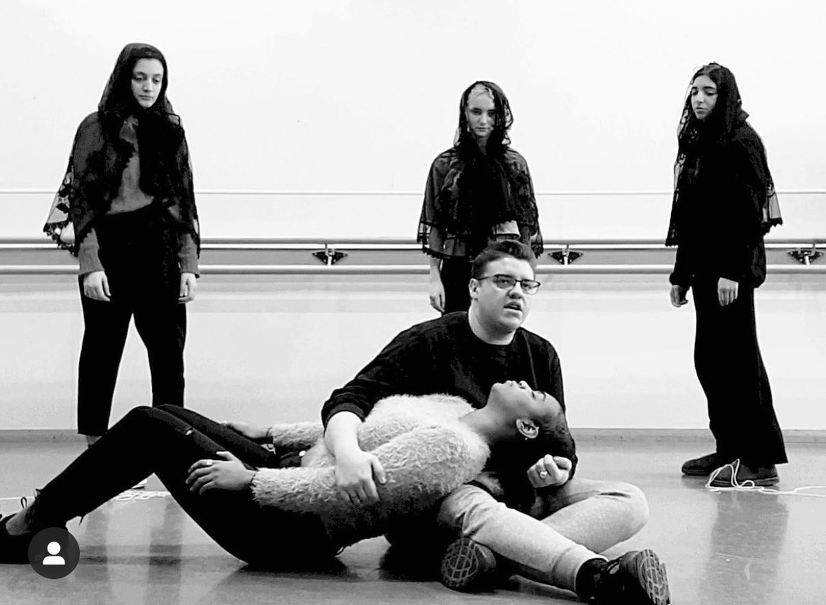 ReWorksTheatre_'s tweet photo. “And they become pitiful corpses.” #theatre #chekhovthreesisters #rehearsal https://t.co/4sDBc57Ltm