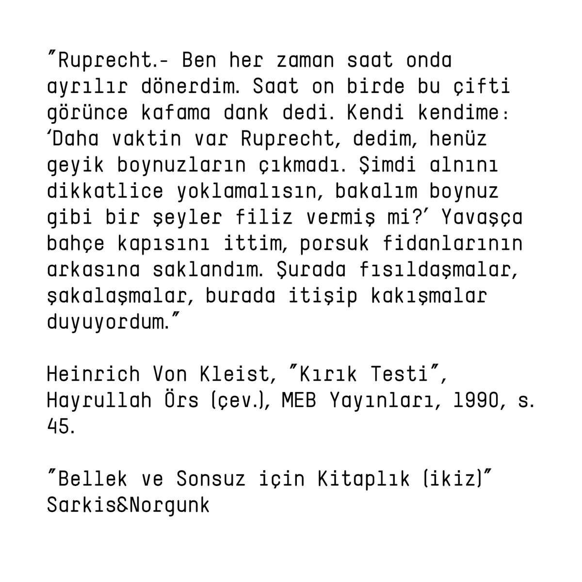 riverrunist's tweet photo. “Bellek ve Sonsuz için Kitaplık (ikiz)”  Sarkis&amp;Norgunk https://t.co/kBmHtSIkvN
