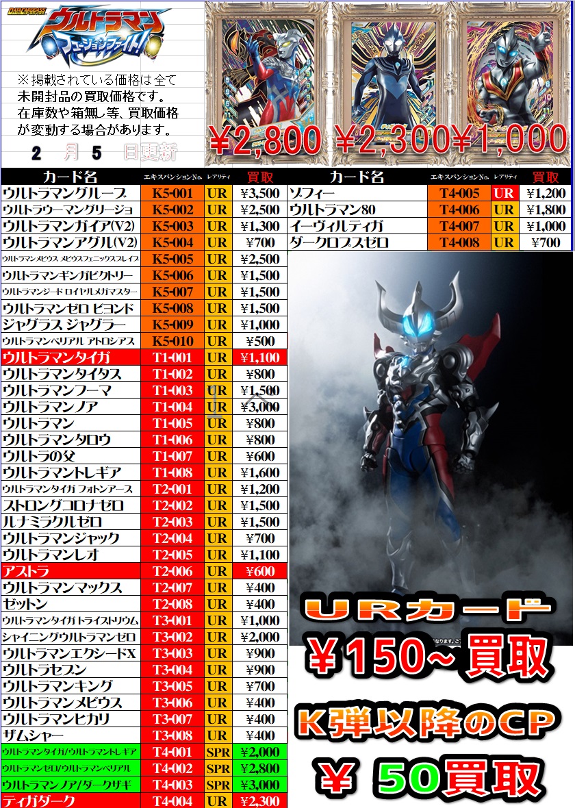 ウルトラマンフュージョンファイト T3-006 ウルトラマンメビウス | www