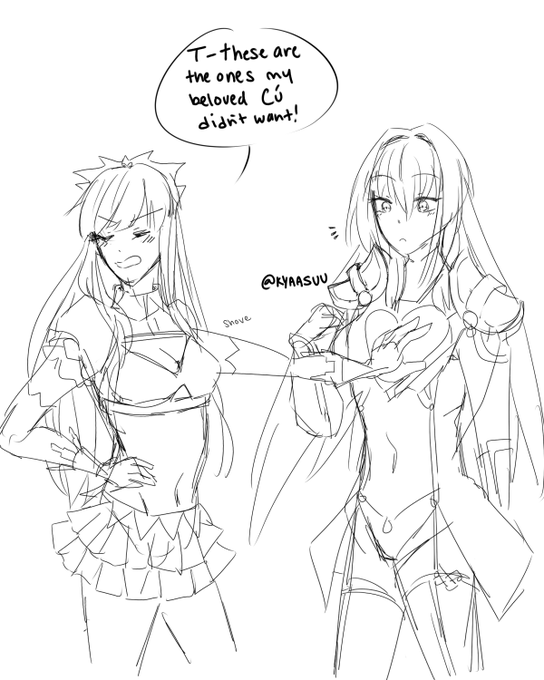 day 28: medb and scathach

i like these two a lot, too.

#fgo #fatego #メイスカ 