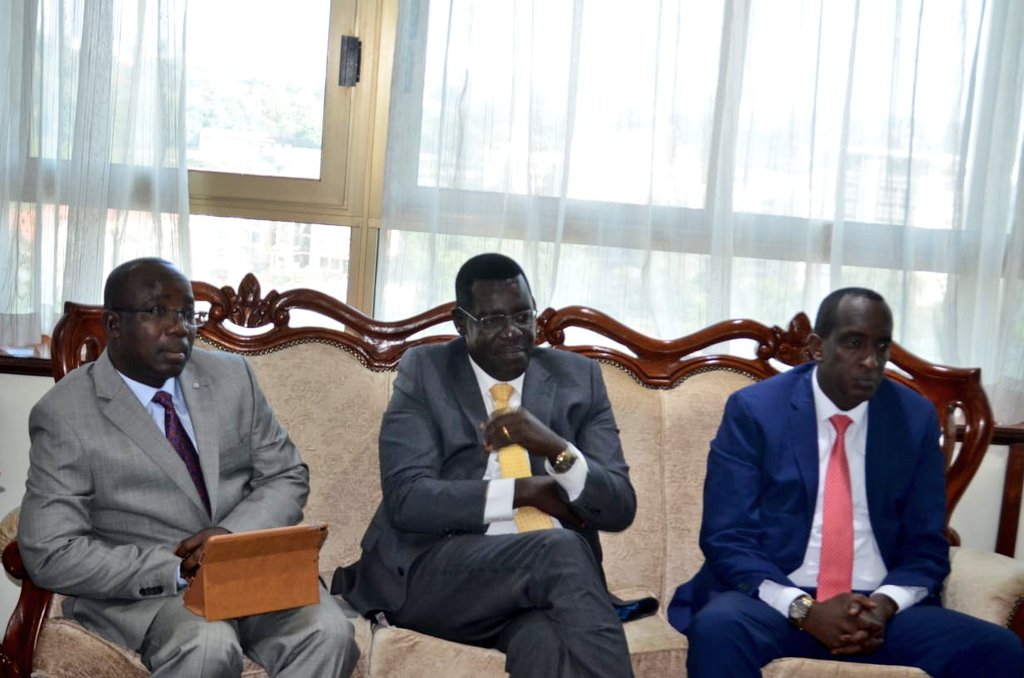 A courtesy call by the Central Organization of Trade Unions (COTU) Secretary General Francis Atwoli to my office at NSSF Building, Nairobi. Our discussion centred on Improvement of economic and social conditions of all workers in Kenya.