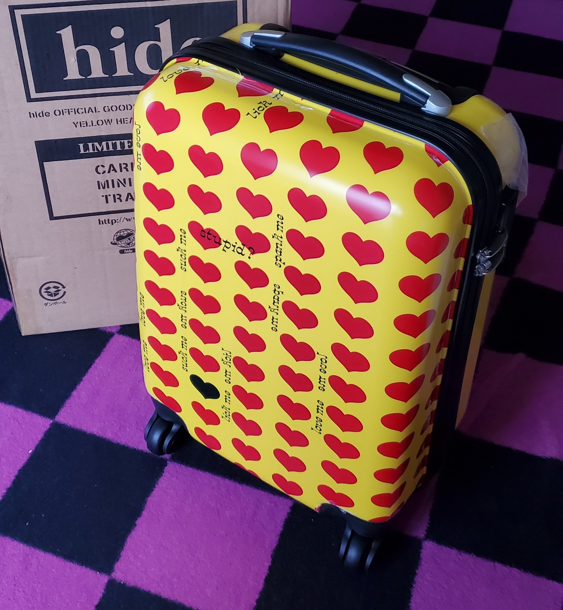 hide キャリーケース　スーツケース　イエローハート　限定 hide キャリーケース スーツケース イエローハート 限定 m*m様 hide