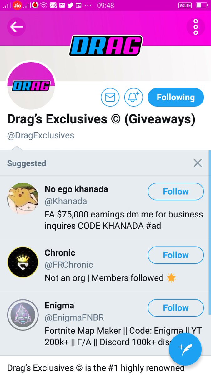 TheproTejas's tweet photo. Done bro https://t.co/z7ZKHexDyK