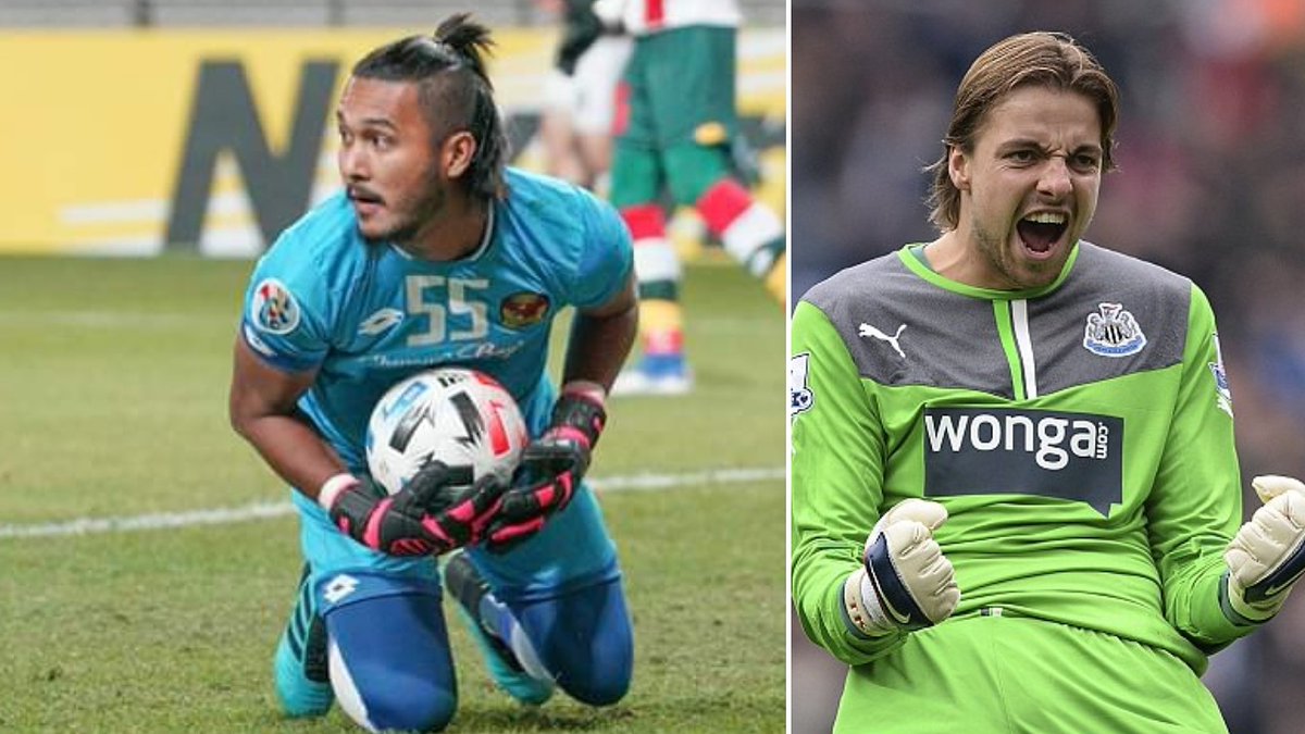 HarimaumalayF's tweet photo. Bekas penjaga gol U23 Harimau Malaya🇲🇾 Shahril Saari melakukan 15 save sepanjang 90 minit perlawanan di ACL. Kalau di EPL rekod tertinggi dipegang oleh Tim Krul dan De Gea masing-masing mencatat rekod 14 save untuk 90 minit perlawanan. https://t.co/q87EMAo4DH