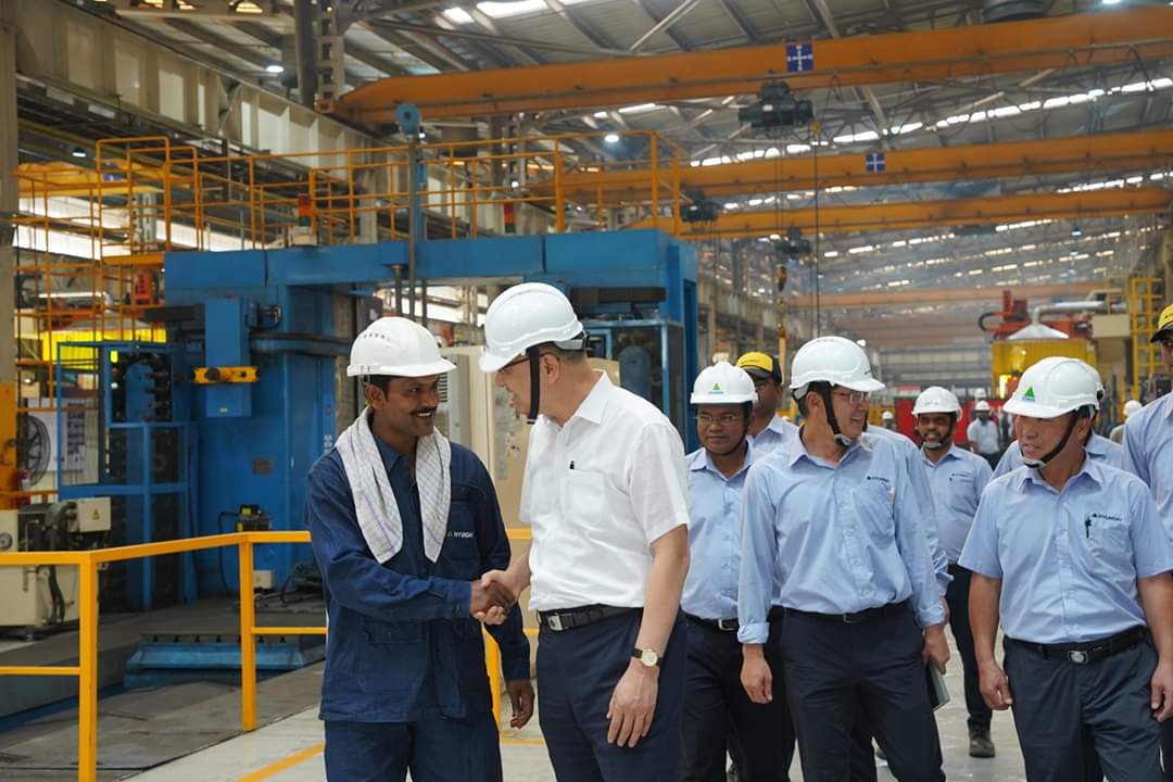 Hyundai Construction Equipment India Pvt Ltd on Twitter "Glimpses from the visit of Hyundai