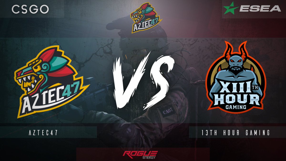 Aztec47E's tweet photo. Hoy nos enfrentamos a #13HourGaming en la liga intermediate de #ESEA en punto de las 22:00 (hora centro) #GoAztec47🇲🇽
📺:https://t.co/r31vmgPgH0 https://t.co/TQmdZp9x67