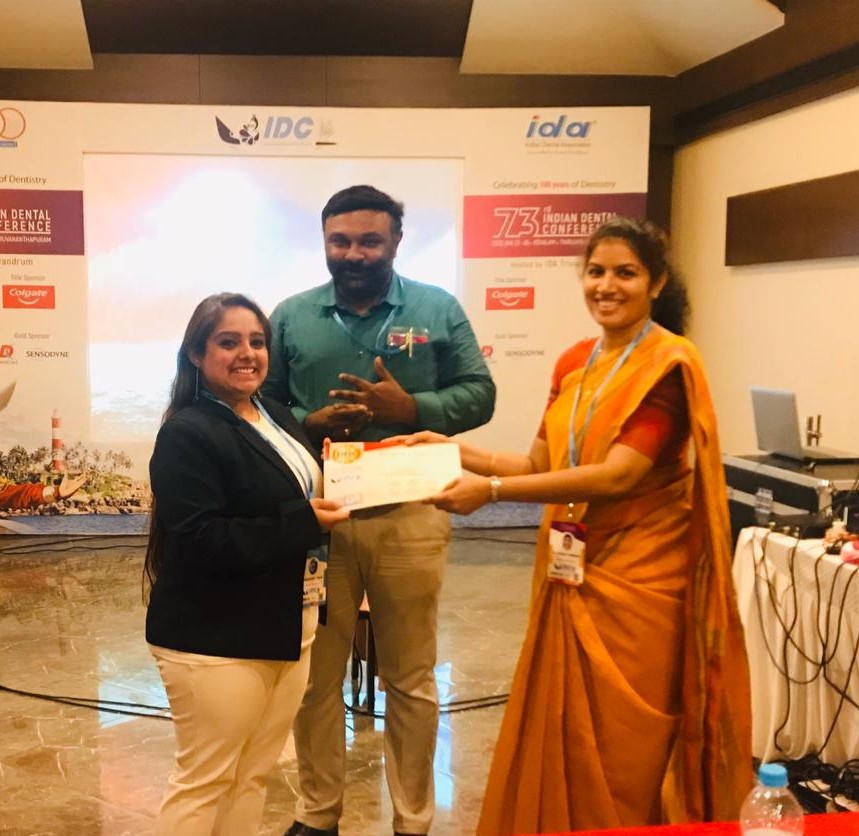 ITSEduGroup's tweet photo. "#Congratulations_Gagandeep_Kaur (B.D.S Final Year Student, #ITS_Dental_College_Ghaziabad) for winning "#BestPaperPresentation" Award in Student Category at #73rd_Indian_Dental_Conference held in #Thiruvananthapuram on 23-26 January 2020"
More info: https://t.co/Nli2sHqC3m
#BDS https://t.co/MGoIIMcHDb