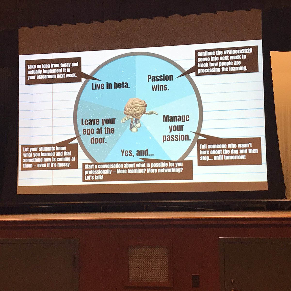 urbie's tweet photo. #CUEchat A5a Most everyone I meet whom I engage with is a #makerhero to one degree or another. There’s some standouts.. at #palooza2020 @CateTolnai talked about living in beta (I had to look it up). It’s at https://t.co/WZOxFVFuOT .. point is to be inspired to rethink. https://t.co/rB0bUg69UT