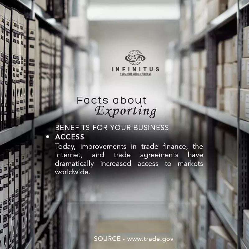 infinituscanada's tweet photo. Would you like to explore new markets for your products or services? Exporting is one way to increase sales and grow your business. Contact us to know more about how exporting can benefit your company! #Business https://t.co/7OVovxLu5G
