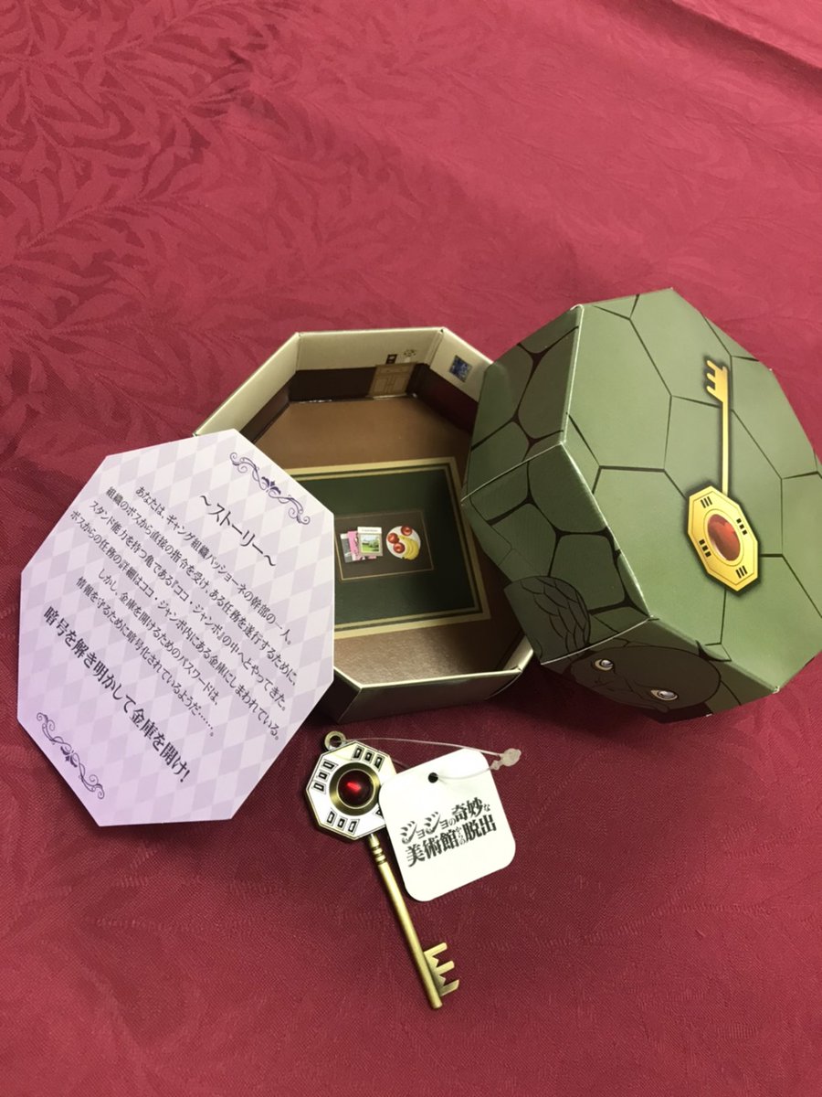 ジョジョ脱出 特典付きチケットに付属のココ・ジャンボ型ボックス