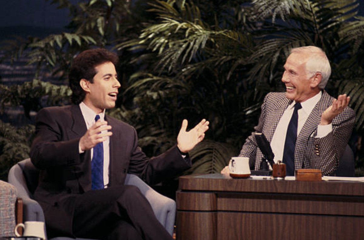 Jerry Seinfeld on this weeks upcoming podcast. Listen to new shows each week on The Johnny Carson Show podcast, available on @applepodcasts, and everywhere else you download podcasts. #applepodcasts