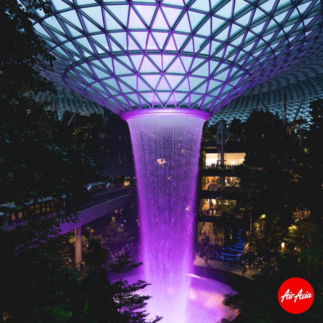 DIDYOUKNOW the world’s largest indoor waterfall, the 40m high Rain