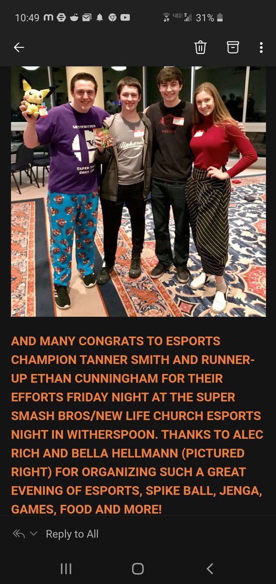 NERSMITTY's tweet photo. Apparently the college sent the ENTIRE CAMPUS an email declaring me an "esports champion" https://t.co/IAlahmgXBa